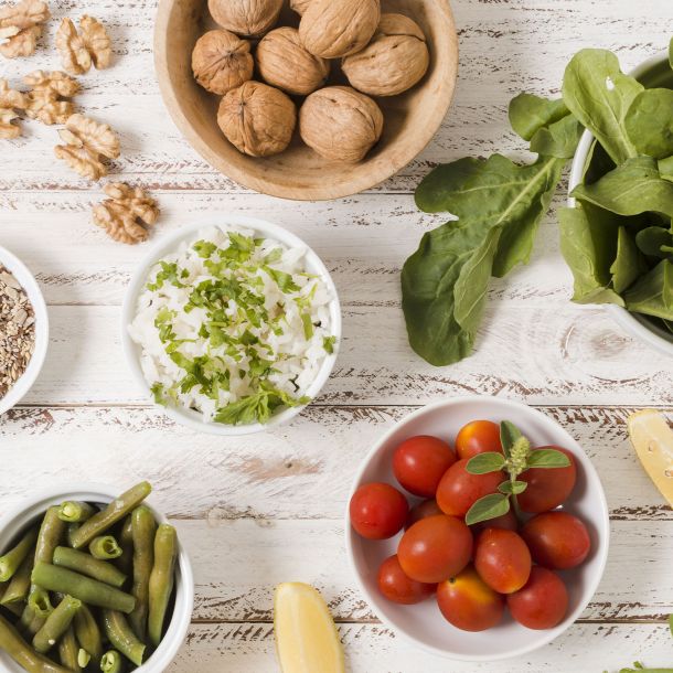 Ingredients on a table